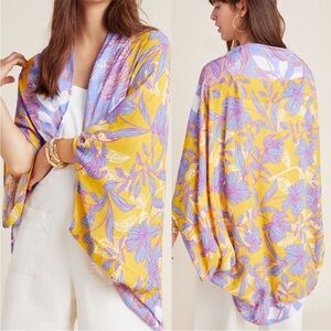 Kachel x Anthropologie Voyager Floral Cocoon Kimono NWT OS